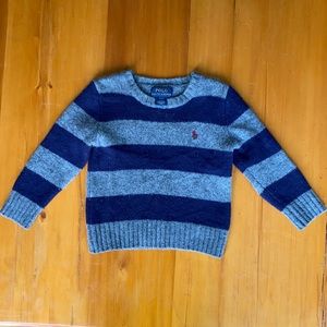 2T cashmere striped Ralph Lauren cashmere sweater